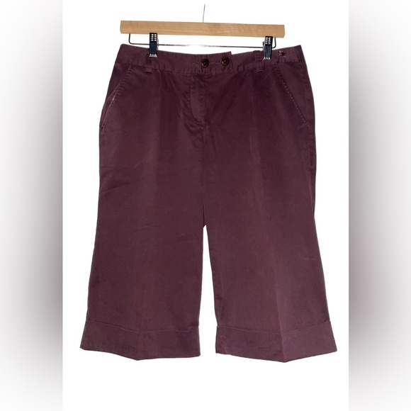 Tommy Bahama 18 Golf Capri Pants Flat‎ Front Purple Women 10 Activewear - Picture 1 of 8